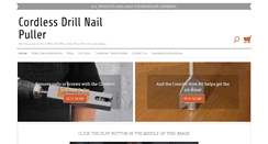 Desktop Screenshot of cordlessdrillnailpuller.com