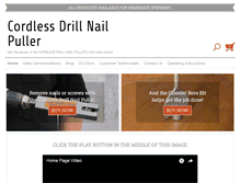 Tablet Screenshot of cordlessdrillnailpuller.com